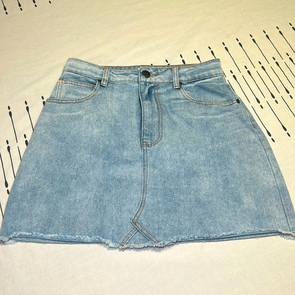 91 Cotton On “A-Line Mini” Denim Skirt.  Size 6